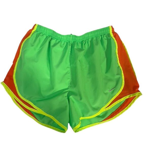 Nike Neon Green Yellow Athletic Running Shorts large - Picture 1 of 12